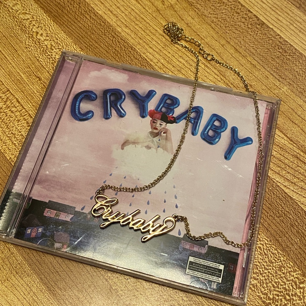 Melanie Martinez Gold Crybaby Necklace